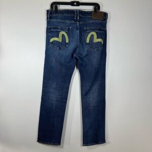Evisu Dark Blue Straight Jeans Size 36